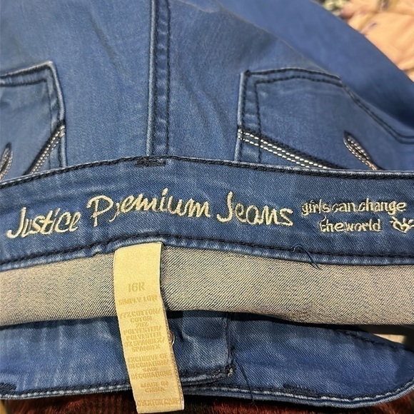 JUSTICE size 16R jeans - Picture 3 of 5